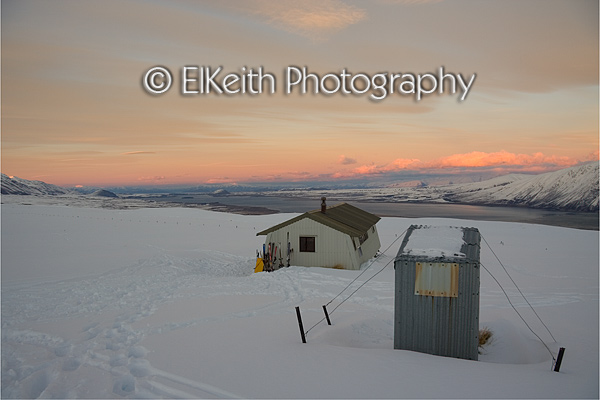 Rex Simpson Hut at Dawn
